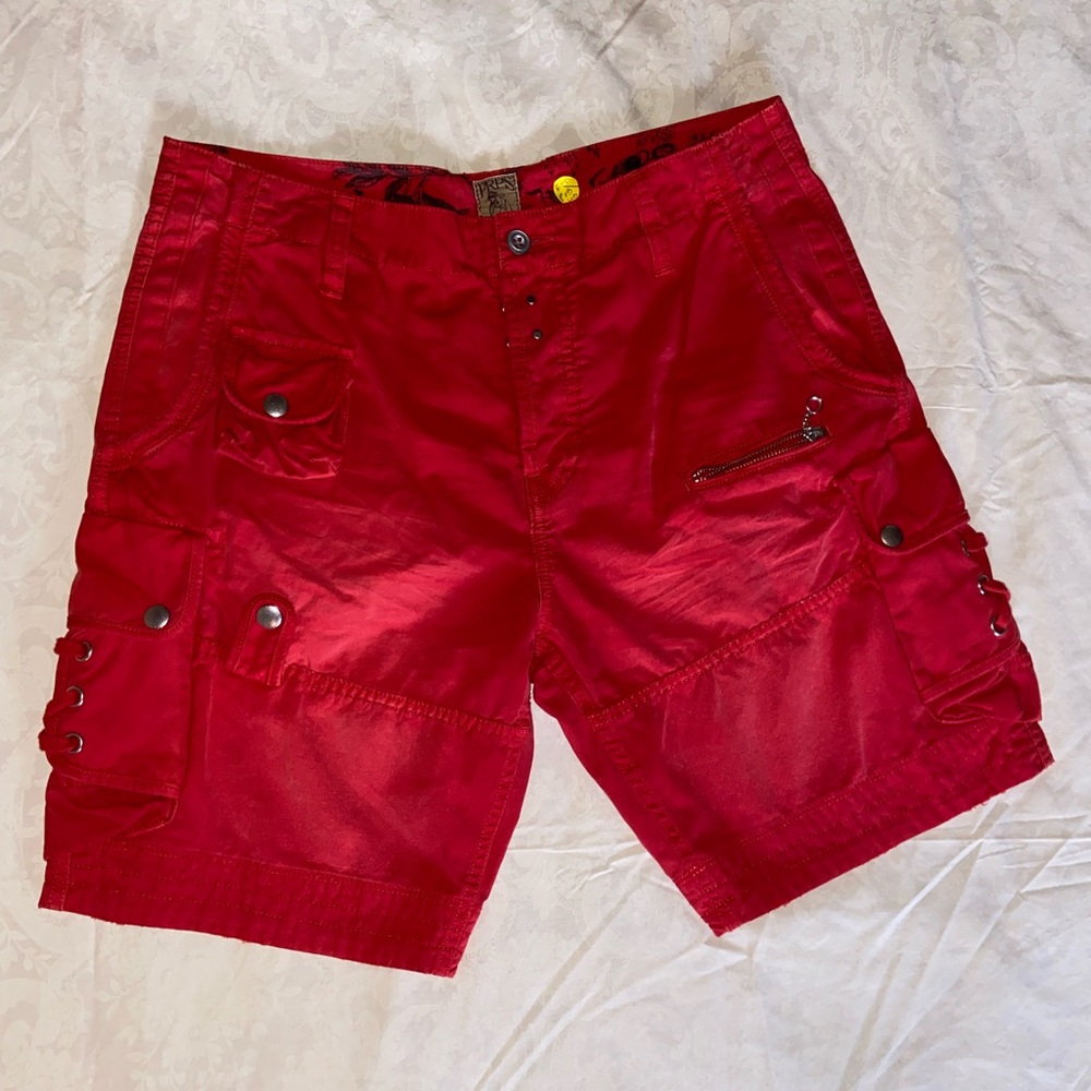Prps Goods & Co Cargo Shorts Red Sz. 32